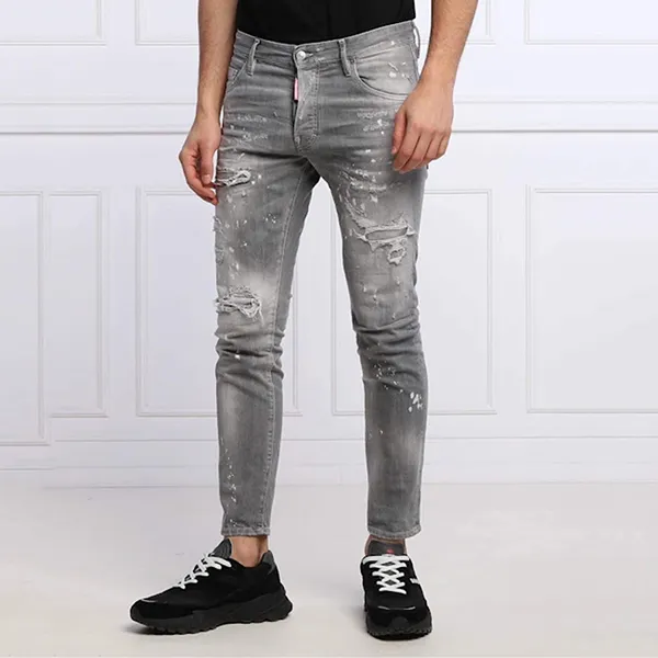 Quần Jean Nam Dsquared2 Skater Slim Fit S71LB1053 Màu Xám Size 44