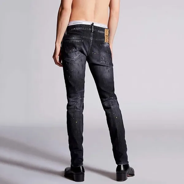 Quần Jean Nam Dsquared2 Slim S71LB0889 Màu Đen Xám Size 48 - Thời trang - Vua Hàng Hiệu