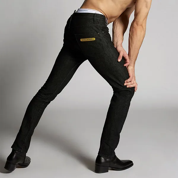 Quần Jean Nam Dsquared2 Slim S74LB0573 Màu Đen Size 46