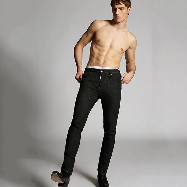 Quần Jean Nam Dsquared2 Slim S74LB0573 Màu Đen Size 46