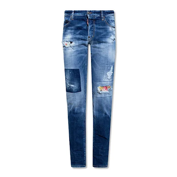 Quần Jean Nam Dsquared2 Slim S74LB1055 Màu Xanh Size 46 - Thời trang - Vua Hàng Hiệu