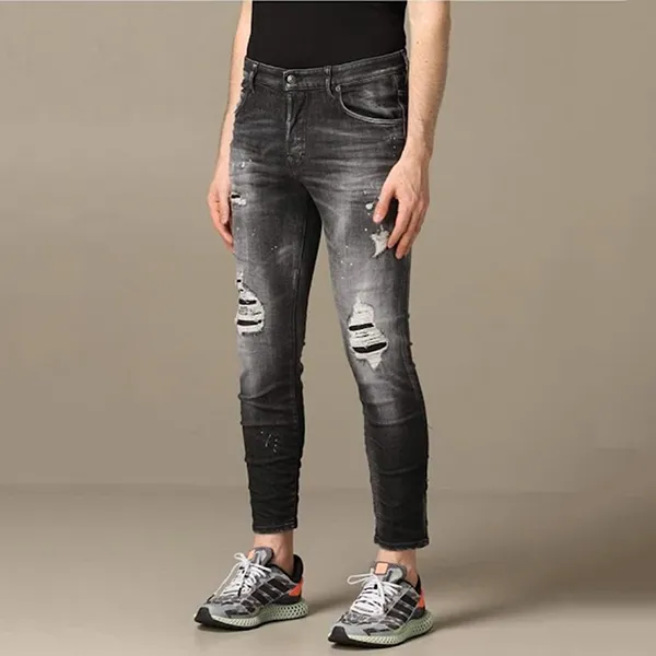 Quần Jean Nam Dsquared2 Super Twinky S74LB0810 Màu Đen Xám Size 44 - Thời trang - Vua Hàng Hiệu