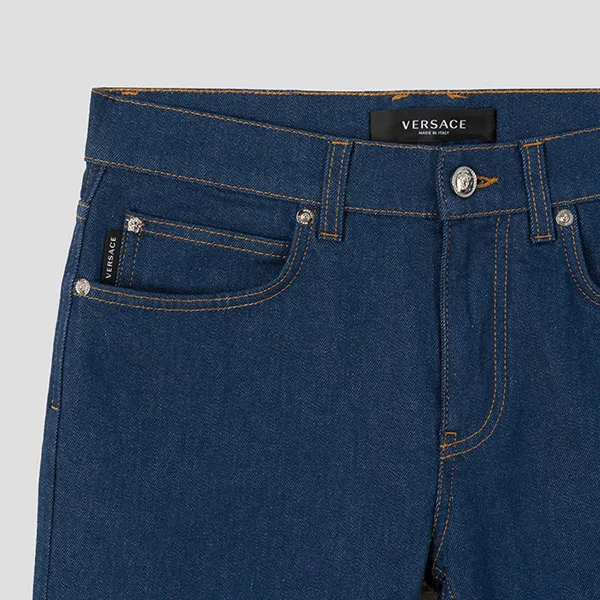 Quần Jean Nam Versace Denim Greca Detail A88702 1F00657 1D100 Màu Xanh Đậm Size 29 - Thời trang - Vua Hàng Hiệu