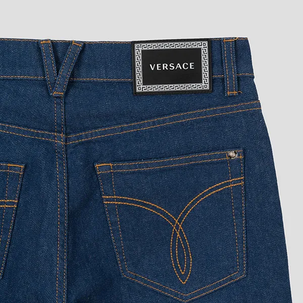 Quần Jean Nam Versace Denim Greca Detail A88702 1F00657 1D100 Màu Xanh Đậm Size 29 - Thời trang - Vua Hàng Hiệu