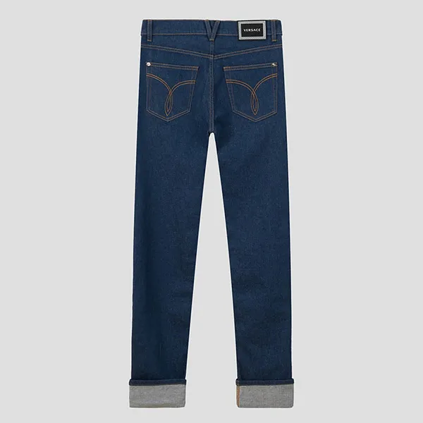 Quần Jean Nam Versace Denim Greca Detail A88702 1F00657 1D100 Màu Xanh Đậm Size 29 - Thời trang - Vua Hàng Hiệu