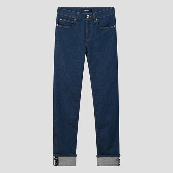 Quần Jean Nam Versace Denim Greca Detail A88702 1F00657 1D100 Màu Xanh Đậm Size 29 - Thời trang - Vua Hàng Hiệu