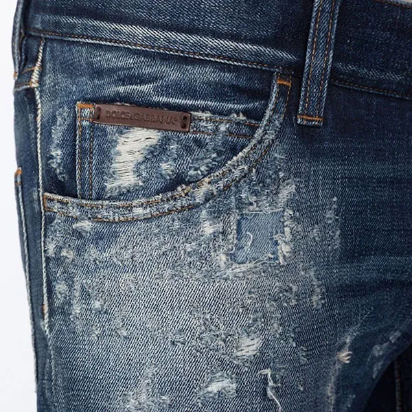 Quần Jeans Nam Dolce & Gabbana D&G G6OOLD Màu Xanh Đậm Size 44 - Thời trang - Vua Hàng Hiệu