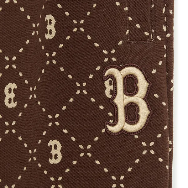Quần Jogger MLB Jacquard Monogram Boston Red Sox 3APTM0134-43BRD Màu Nâu - Thời trang - Vua Hàng Hiệu