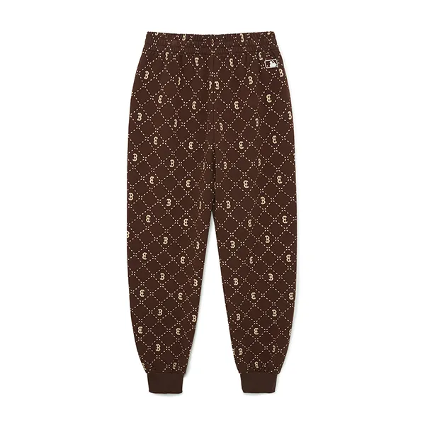 Quần Jogger MLB Jacquard Monogram Boston Red Sox 3APTM0134-43BRD Màu Nâu - Thời trang - Vua Hàng Hiệu