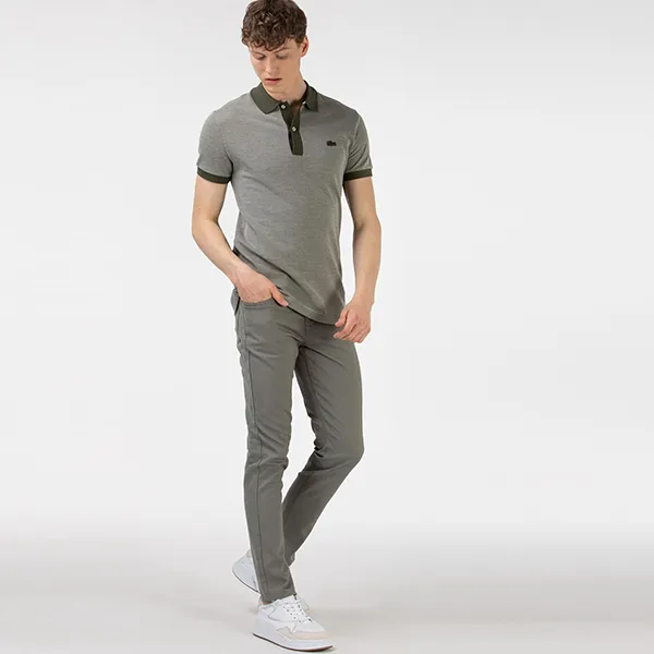 Quần Kaki Nam Lacoste Loose Pants Men's HH0107-07H Màu Xanh Rêu Size 32
