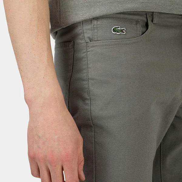 Quần Kaki Nam Lacoste Loose Pants Men's HH0107-07H Màu Xanh Rêu Size 32