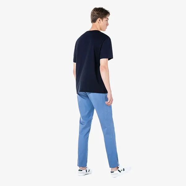Quần Kaki Nam Lacoste Men's Slim Fit Chino Pants HH3922-776 Màu Xanh Blue Size 30