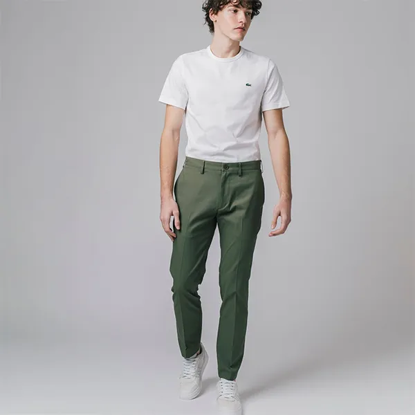 Quần Kaki Nam Lacoste Slim Fit Túi Chéo HH707EL-316 Màu Xanh Rêu Size 32 - Thời trang - Vua Hàng Hiệu