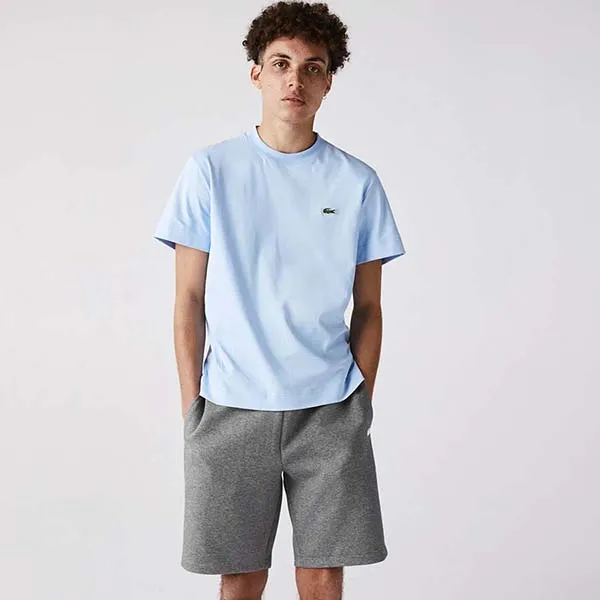 Quần Nam Short Lacoste Blend Bermuda Men's Cotton GH6839-1VQ Màu Xám Size 3