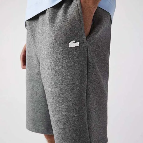 Quần Nam Short Lacoste Blend Bermuda Men's Cotton GH6839-1VQ Màu Xám Size 3