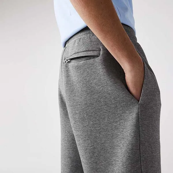 Quần Nam Short Lacoste Blend Bermuda Men's Cotton GH6839-1VQ Màu Xám Size 3