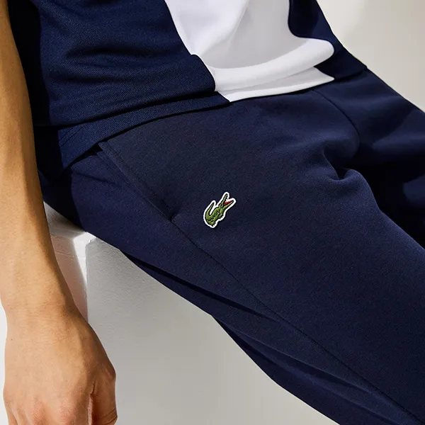 Quần Nỉ Nam Lacoste Men's Cotton Sweatpants XH9507-166 Màu Xanh Navy Size 4