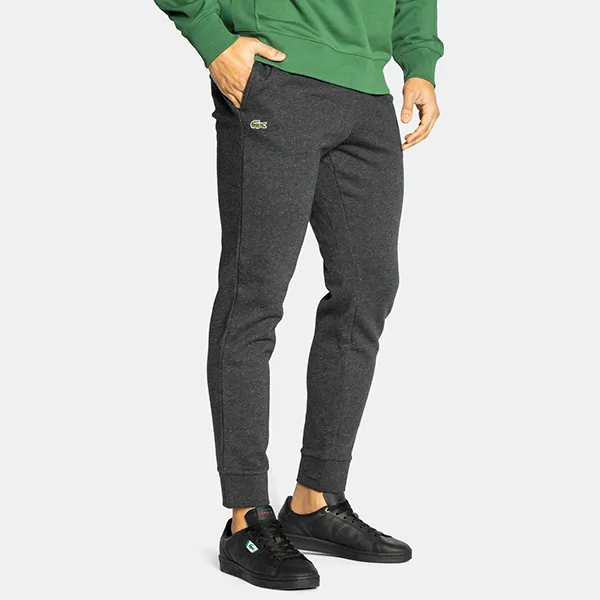 Quần Nỉ Nam Lacoste Men's Cotton Sweatpants XH9507-EL5 Màu Xám Size 2