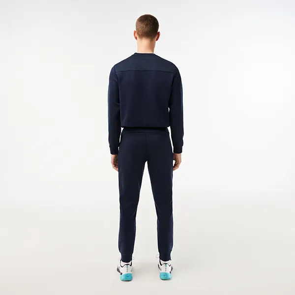 Quần Nỉ Nam Lacoste Men's Mesh Panels Sweatpants XH9559-423 Màu Xanh Navy Size 4