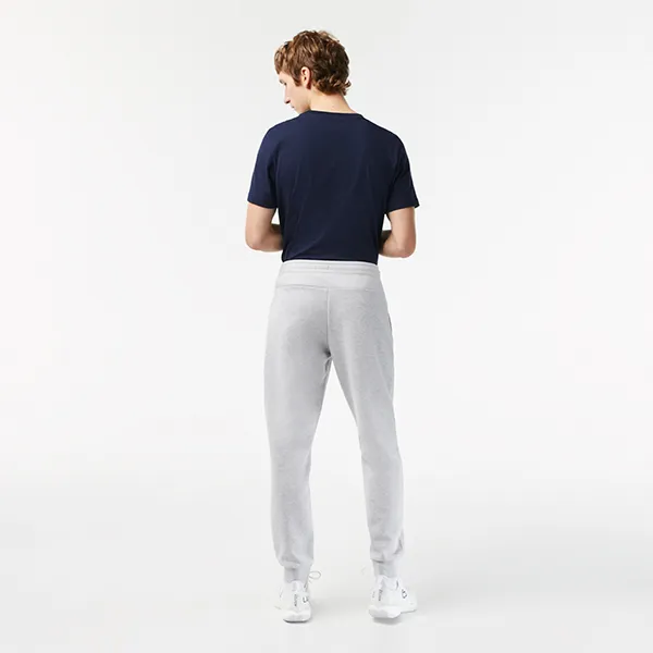 Quần Nỉ Nam Lacoste Men's Mesh Panels Sweatpants XH9559-9YA Màu Xám Size 3