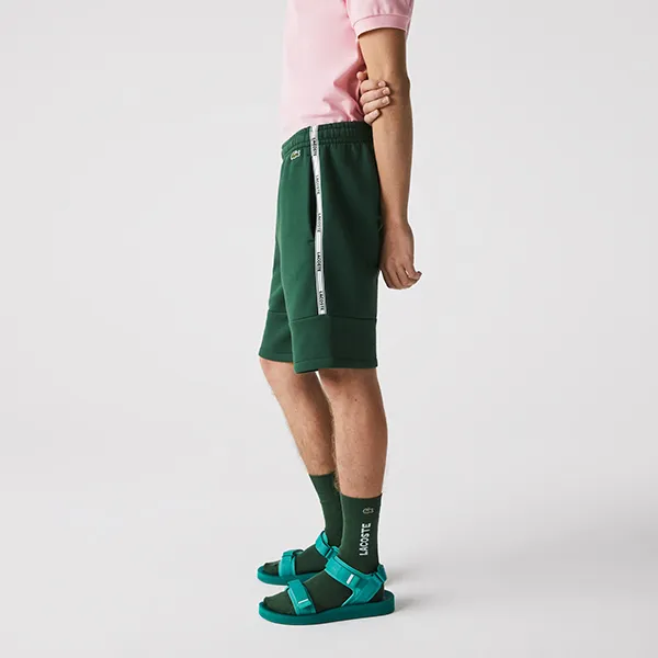 Lacoste Men's Branded Bands Fleece Shorts