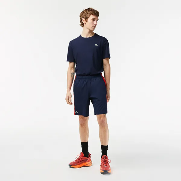 Quần Short Nam Lacoste Men's Tennis Shorts GH5201 - XII Màu Xanh Navy Size 3