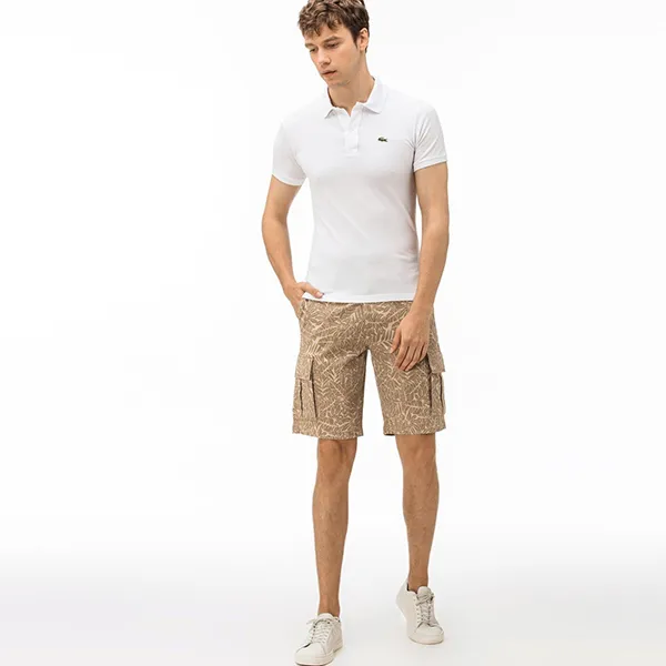 Quần Short Nam Lacoste Men's Bermudas FH0906 - 06K Màu Nâu Size 30