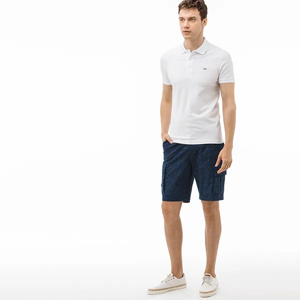 Quần Short Nam Lacoste Men's Bermudas FH0906 - 06L Màu Xanh Navy Size 32 - Thời trang - Vua Hàng Hiệu