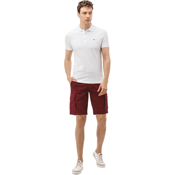 Quần Short Nam Lacoste Men's Bermudas FH0906 - 06R Màu Đỏ Đất Size 30 - Thời trang - Vua Hàng Hiệu
