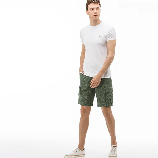 Quần Short Nam Lacoste Men's Bermudas FH0906 - 06Y Màu Xanh Green Size 30