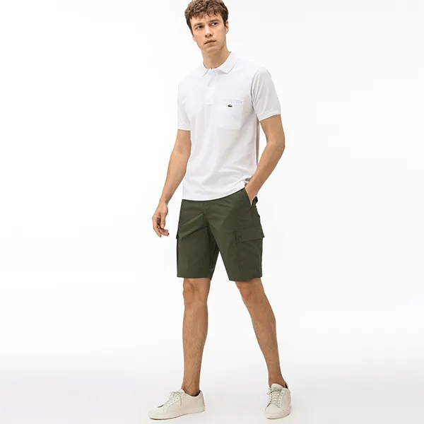 Quần Short Nam Lacoste Men's Bermudas FH0950 - 50Y Màu Xanh Rêu Size 30