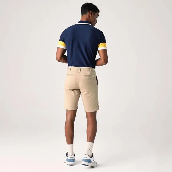 Quần Short Nam Lacoste Men's Slim Fit Stretch Cotton Bermuda FH2647-02S Màu Be Size 30 - Thời trang - Vua Hàng Hiệu