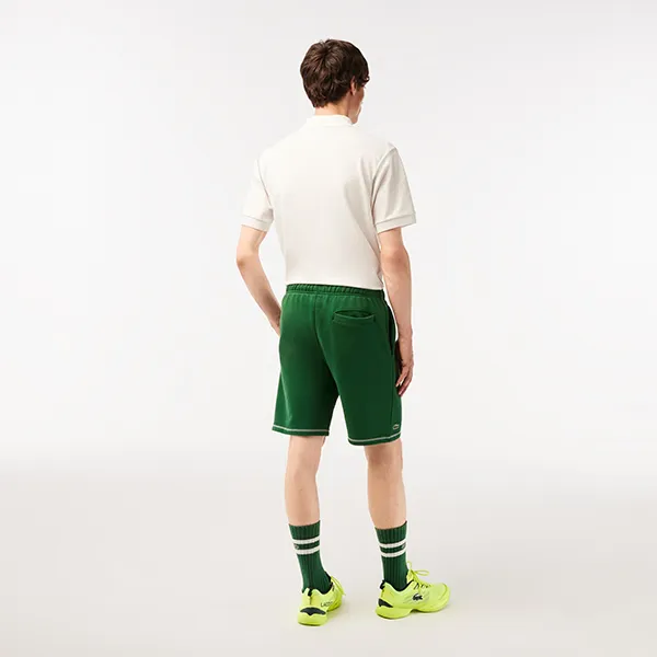 Quần Short Nam Lacoste Men's Sport Roland Garros Edition Flannel Shorts GH6924 - 132 Màu Xanh Green Size 3 - Thời trang - Vua Hàng Hiệu
