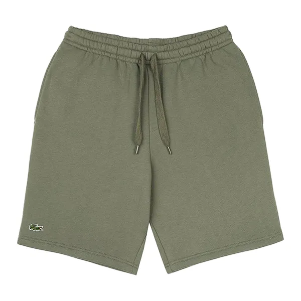 Quần Short Nam Lacoste Men's SPORT Tennis Fleece Shorts GH2136-316 Màu Xanh Green Size 4