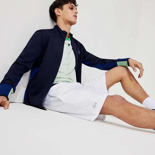 Quần Short Nam Lacoste Sport Men's Regular Fit White GH1044-B0X Màu Trắng Size 3
