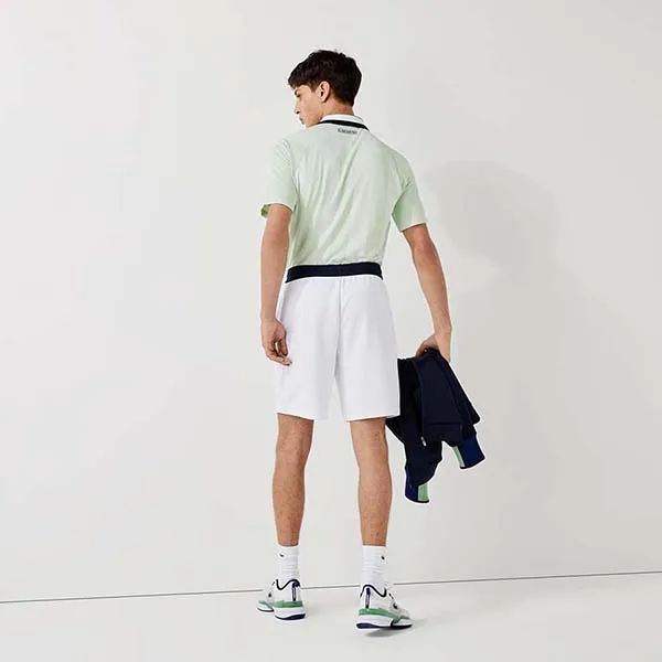 Quần Short Nam Lacoste Sport Men's Regular Fit White GH1044-B0X Màu Trắng Size 3