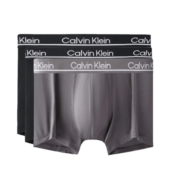 Set 3 Quần Lót Nam Calvin Klein CK Microfiber Boxer Briefs NB2443O 022 Màu Đen/Ghi Size 2XL - Thời trang - Vua Hàng Hiệu