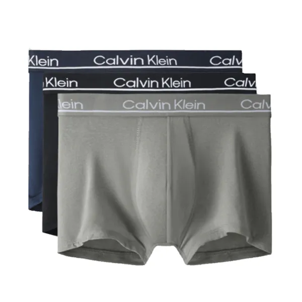 Set 3 Quần Lót Nam Calvin Klein CK Microfiber Boxer Briefs NB2443O 403 Màu Đen/Xám/Xanh - Thời trang - Vua Hàng Hiệu