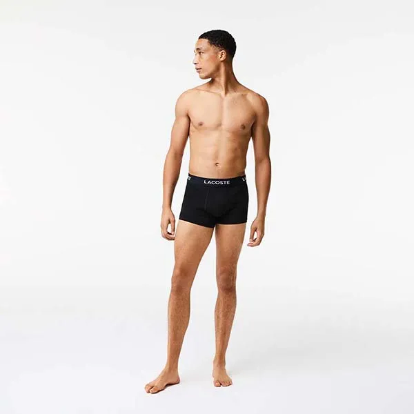 Set 5 Quần Lót Nam Lacoste Men's Regular Fit 5-Piece Black Boxer 5H5203-031 Màu Đen Size S - Thời trang - Vua Hàng Hiệu