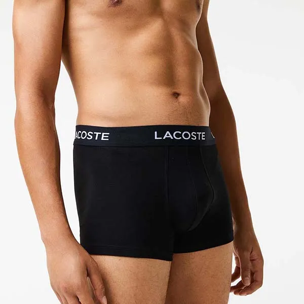 Set 5 Quần Lót Nam Lacoste Men's Regular Fit 5-Piece Black Boxer 5H5203-031 Màu Đen Size S - Thời trang - Vua Hàng Hiệu