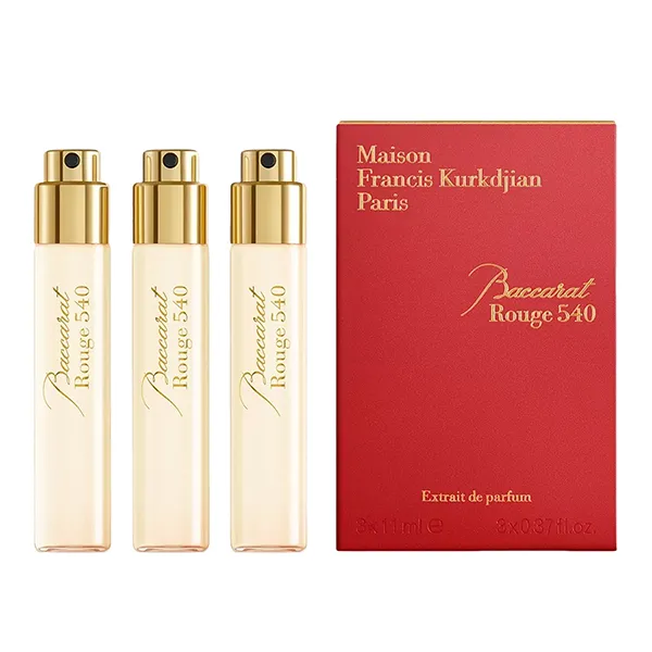 Set Nước Hoa Unisex Maison Francis Kurkdjian Baccarat Rouge 540 Extrait De Parfum (3 x 11ml) - Nước hoa - Vua Hàng Hiệu