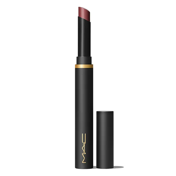 Son MAC Powder Kiss Velvet Blur Slim Stick 879 Love Clove Màu Nâu Chocolate - Son Môi - Vua Hàng Hiệu