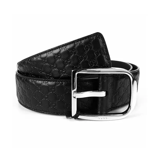 Thắt Lưng Nam Gucci GG Guccissima Màu Đen Size 95