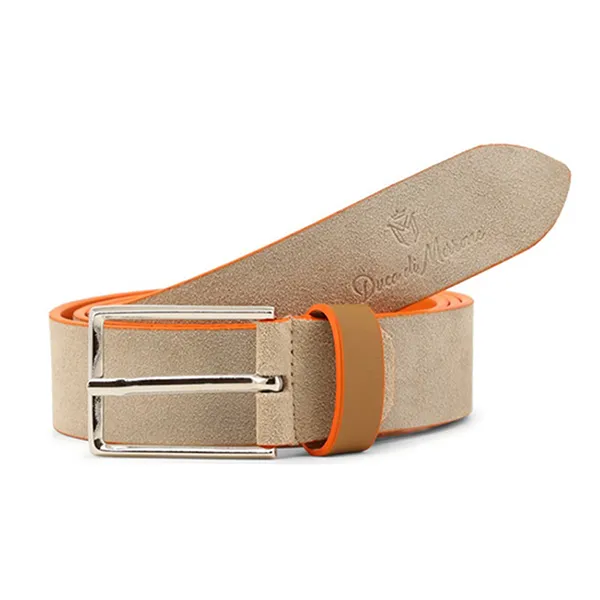 Thắt Lưng Nam Duca Di Morrone Belt AMALFI_TAUPE-ARAN Hai Mặt Màu Be/Cam Size 105-120 - Thắt lưng - Vua Hàng Hiệu