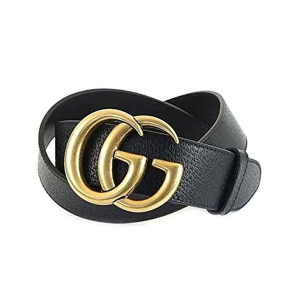 Thắt Lưng Nam Gucci 21FW GG Gold Buckle Belt 406831-DJ20T-1000 Màu Đen Size 85 - Thắt lưng - Vua Hàng Hiệu