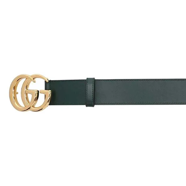 Thắt Lưng Nam Gucci GG Leather Belt 406831 Màu Xanh Lá Size 85