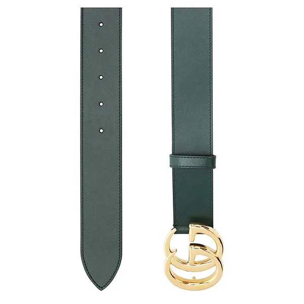 Thắt Lưng Nam Gucci GG Leather Belt 406831 Màu Xanh Lá Size 85