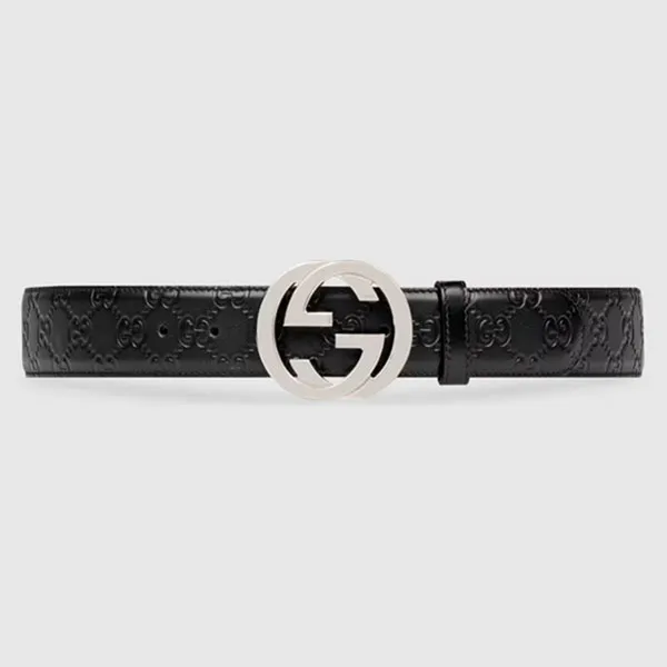 Thắt Lưng Nam Gucci Interlock Black Atney 411924-CWC1N-1000 Màu Đen Size 85 - Thắt lưng - Vua Hàng Hiệu