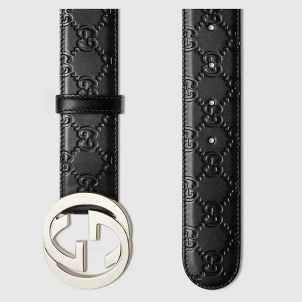 Thắt Lưng Nam Gucci Interlock Black Atney 411924-CWC1N-1000 Màu Đen Size 85 - Thắt lưng - Vua Hàng Hiệu