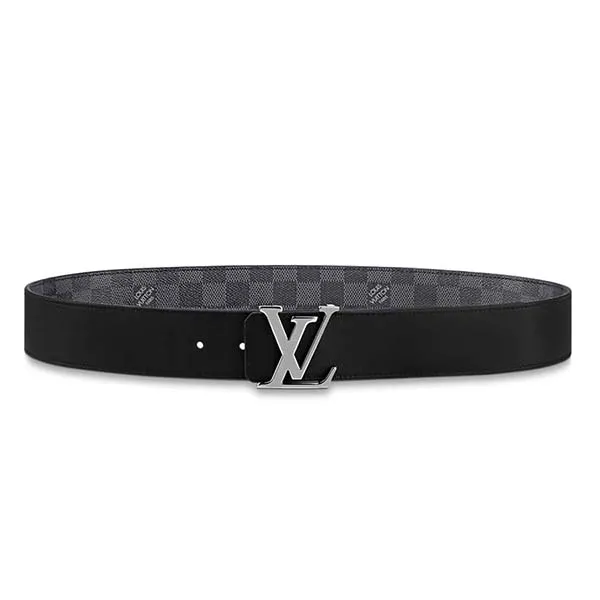 Thắt Lưng Nam Louis Vuitton LV Initiales Double Sided Belt M0213U Màu Xám Đen Size 90 - Thắt lưng - Vua Hàng Hiệu